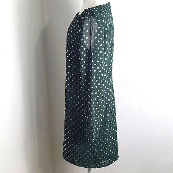 Gianni Bini Dark Green Dress with Sparkly Gold Dots, Size Medium - Picture 7 of 12